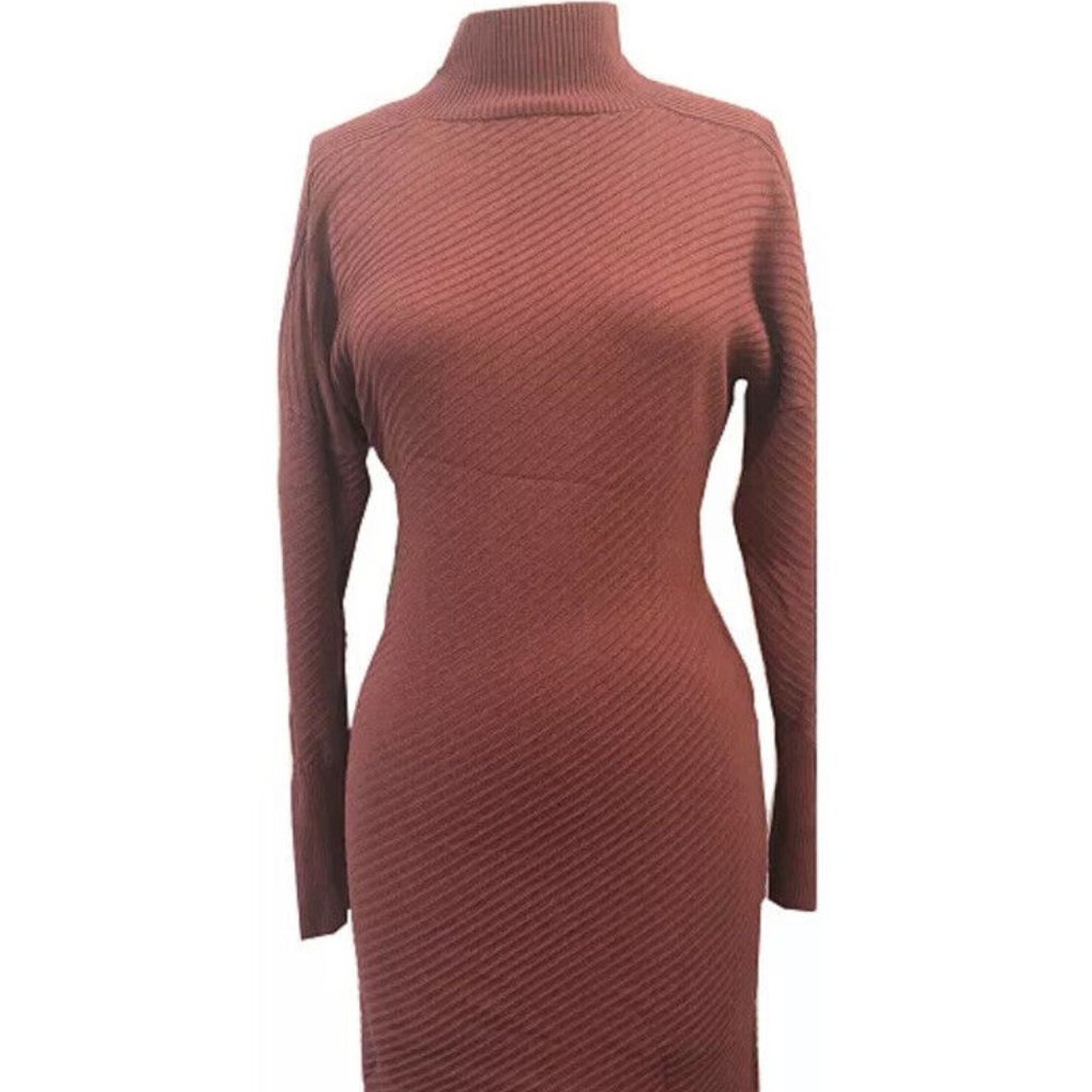 NWT Taylor Rust colored sweater dress, M